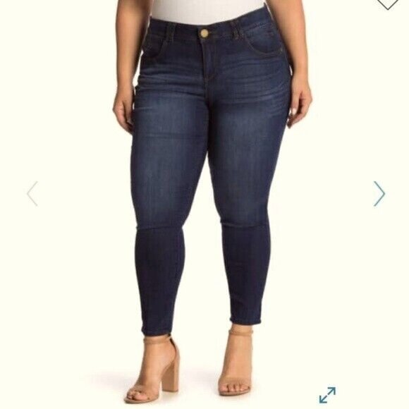 Democracy AB Tech Skinny Ankle Jeans Back To School Staple Y2K Stretch 20W - Picture 1 of 11